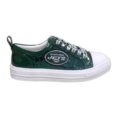 Cuce Green New York Jets Team Sequin Sneakers