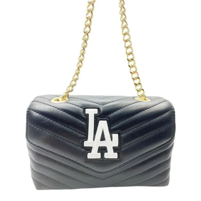 Cuce Los Angeles Dodgers Quilted Crossbody Purse In Blue