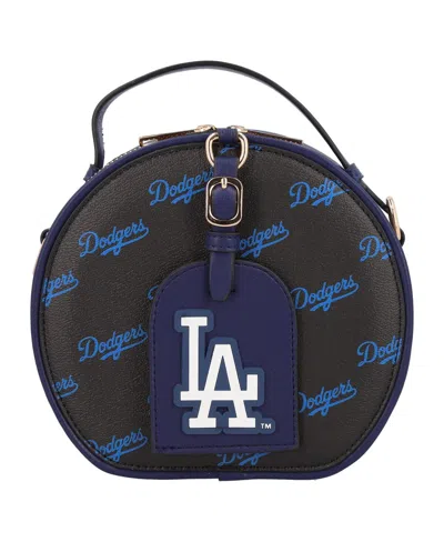 Cuce Los Angeles Dodgers Repeat Logo Round Bag In Black