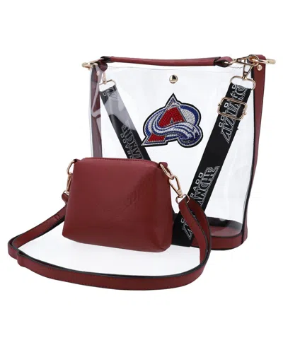 Cuce Men's And Women's  Colorado Avalanche Rhinestoneâ Clear Purse In Red