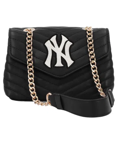 Cuce New York Yankees Quilted Crossbody Purse In Burgundy
