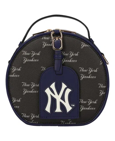 Cuce New York Yankees Repeat Logo Round Bag In Brown
