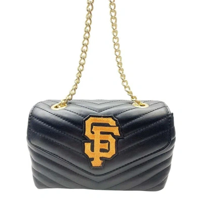 Cuce San Francisco Giants Quilted Crossbody Purse In Black