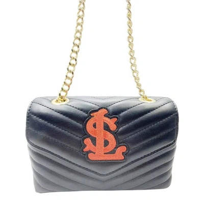 Cuce St. Louis Cardinals Quilted Crossbody Purse In Black