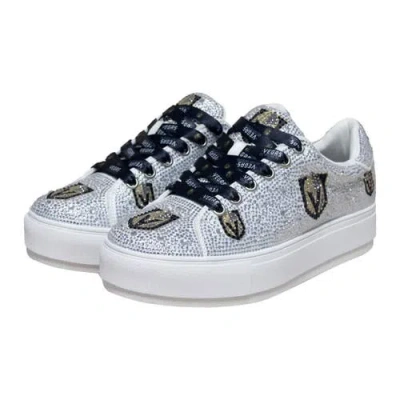 Cuce White Vegas Golden Knights Crystal Team Logo Sneakers