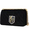 Cuce Women's  Vegas Golden Knights Velvet Team Color Bag In Black