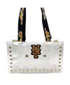 Cuce Women's New York Mets Crystal Clear Envelope Crossbody Bag