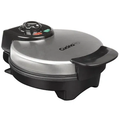 Cucinapro Classic Round Belgian Waffler In Chromed Steel