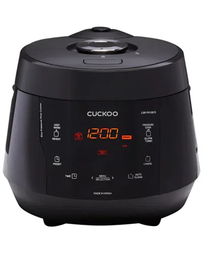 Cuckoo 10-cup Heating Pressure Rice Cooker In Black