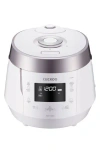 Cuckoo 10-cup Heating Pressure Rice Cooker In White