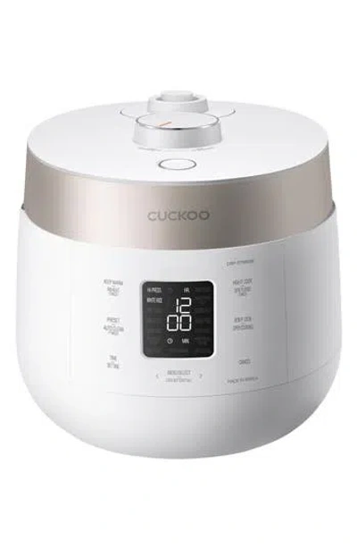 Cuckoo 6-cup Twin Pressure Rice Cooker In White