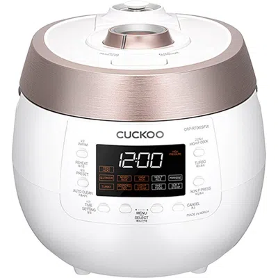 Cuckoo 6-cup (uncooked) / 12-cup (cooked) Twin Pressure Rice Cooker In White