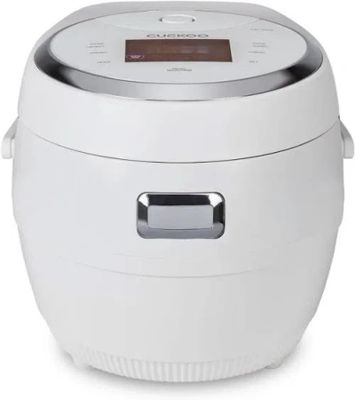 Cuckoo Rice Cooker With Nonstick Inner Pot Auto Clean In White