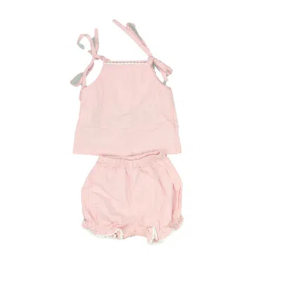 Pre-owned Cuclie Baby Kids' Girls Pink Apparel Sets