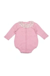 Cuclie Babies'  Colette Knit Bubble Romper In Pink