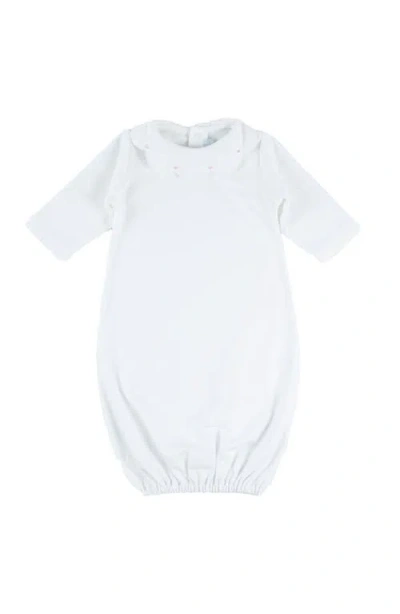 Cuclie Babies'  Embroidered Collar Day Gown In Multi