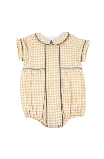 Cuclie Babies'  Gingham Bubble Romper In Multi