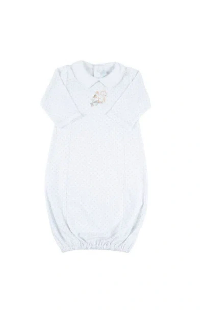 Cuclie Babies'  Pointed Collar Little Squirrel Gown In White