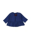 Cucù Lab Newborn Girl Cardigan Bright Blue Size 3 Cotton, Elastane In Blue