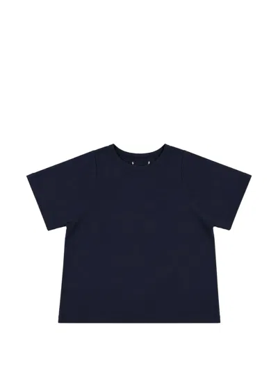 Cucù Lab Kids' Round-neck Short-sleeve T-shirt In Blue