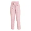 Cuda Women's I Want Candy Pink High Waisted Trouser With Tie Belt In Pink
