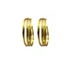 Cuda Women's Three Generations Gold Hoop Earring In Gold