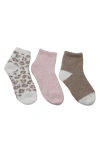 Cuddl Duds 3-pack Cozy Ankle Socks In Multi