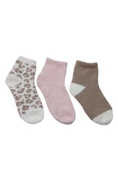 Cuddl Duds 3-pack Cozy Ankle Socks In Multi