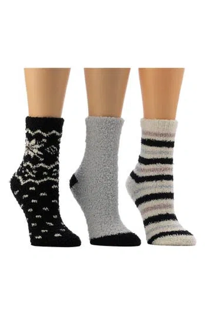 Cuddl Duds 3-pack Cozy Crew Socks In Multi