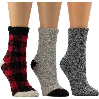 Cuddl Duds 3-pack Cozy Crew Socks In Multi
