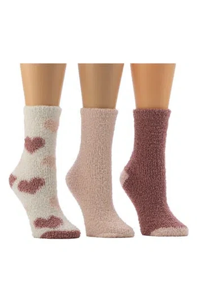 Cuddl Duds 3-pack Cozy Crew Socks In Multi