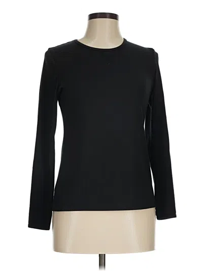 Pre-owned Cuddl Duds 3/4 Sleeve T-shirt In Black