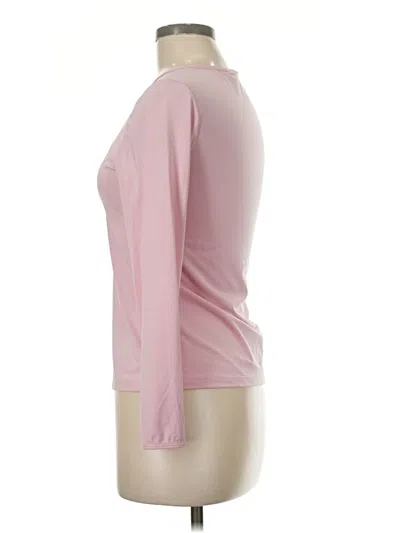 Pre-owned Cuddl Duds 3/4 Sleeve T-shirt In Pink