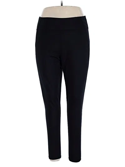 Pre-owned Cuddl Duds Active Pants In Black