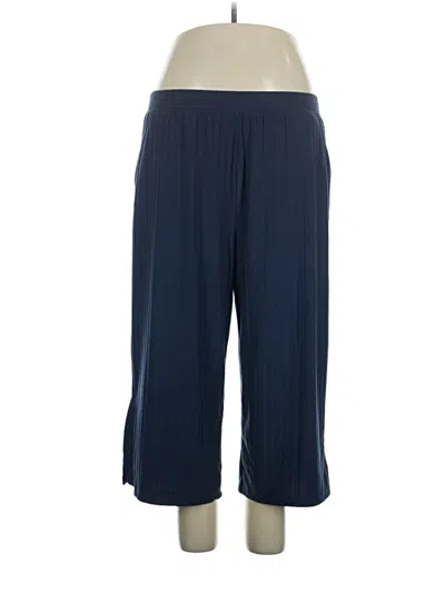 Pre-owned Cuddl Duds Active Pants In Blue