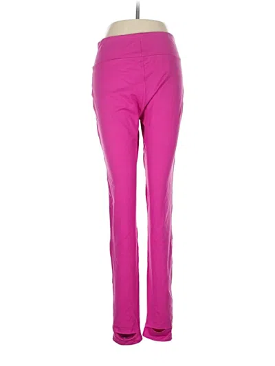 Pre-owned Cuddl Duds Active Pants In Pink