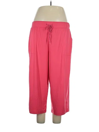 Pre-owned Cuddl Duds Active Pants In Pink