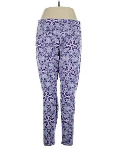 Pre-owned Cuddl Duds Active Pants In Purple