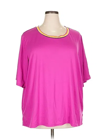 Pre-owned Cuddl Duds Active T-shirt In Pink