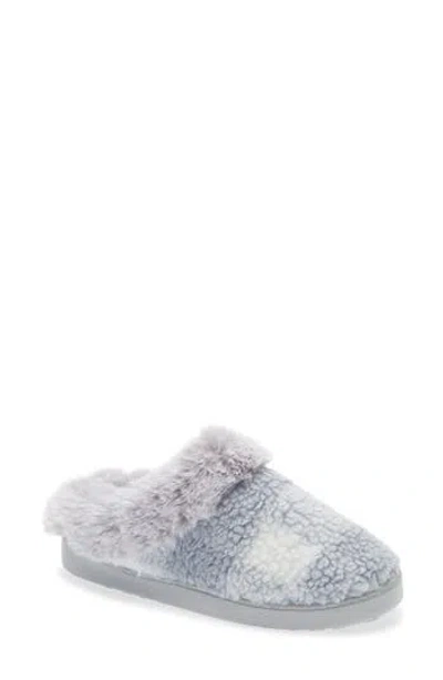 Cuddl Duds Buffalo Plaid Slipper In Gray