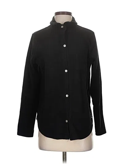 Pre-owned Cuddl Duds Cardigan Sweater In Black