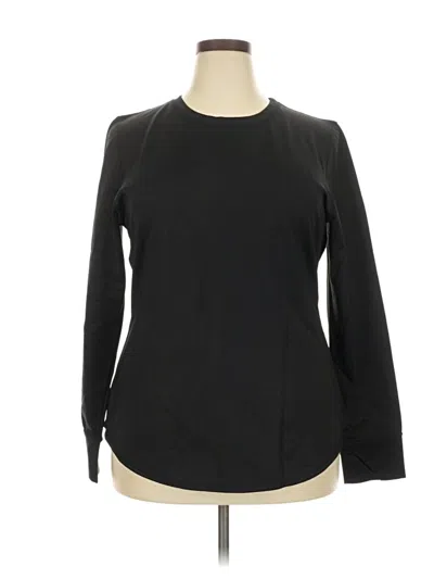 Pre-owned Cuddl Duds Cardigan Sweater In Black