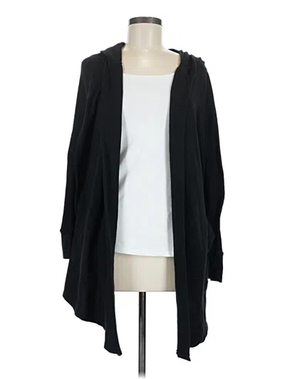 Pre-owned Cuddl Duds Cardigan Sweater In Black