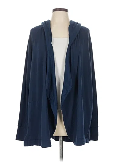 Pre-owned Cuddl Duds Cardigan Sweater In Blue