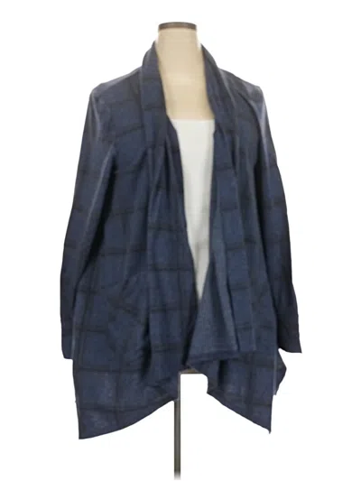 Pre-owned Cuddl Duds Cardigan Sweater In Blue