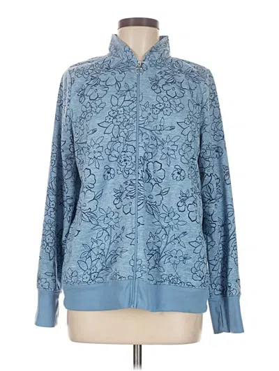 Pre-owned Cuddl Duds Cardigan Sweater In Blue