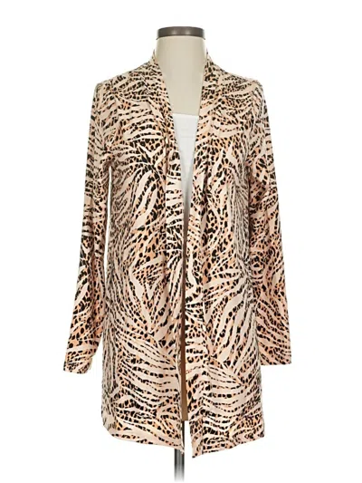 Pre-owned Cuddl Duds Cardigan Sweater In Brown