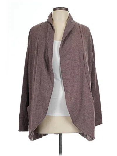 Pre-owned Cuddl Duds Cardigan Sweater In Brown