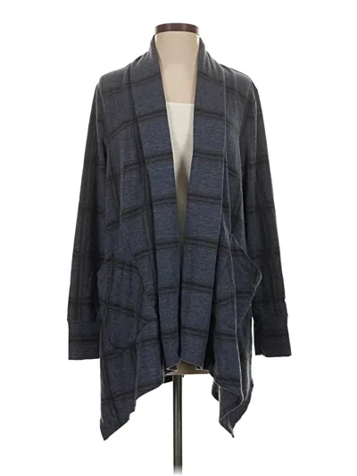 Pre-owned Cuddl Duds Cardigan Sweater In Gray