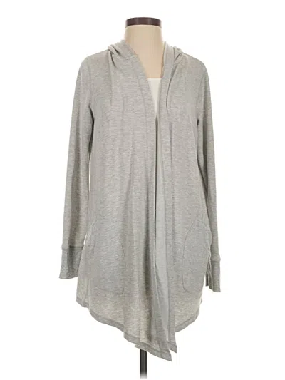 Pre-owned Cuddl Duds Cardigan Sweater In Gray